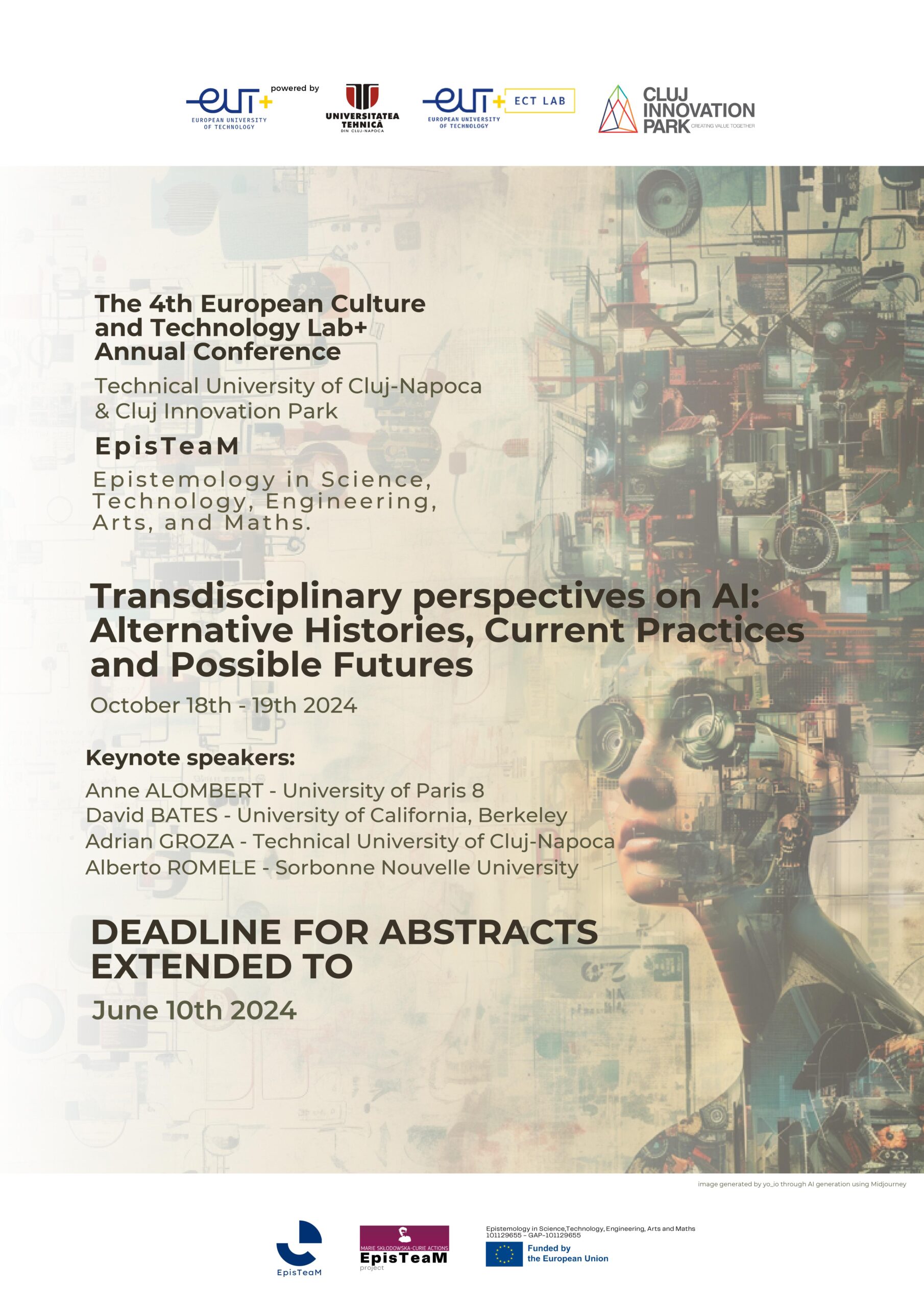 Deadline extended to June 10th  – Transdisciplinary perspectives on AI: Alternative Histories, Current Practices and Possible Futures